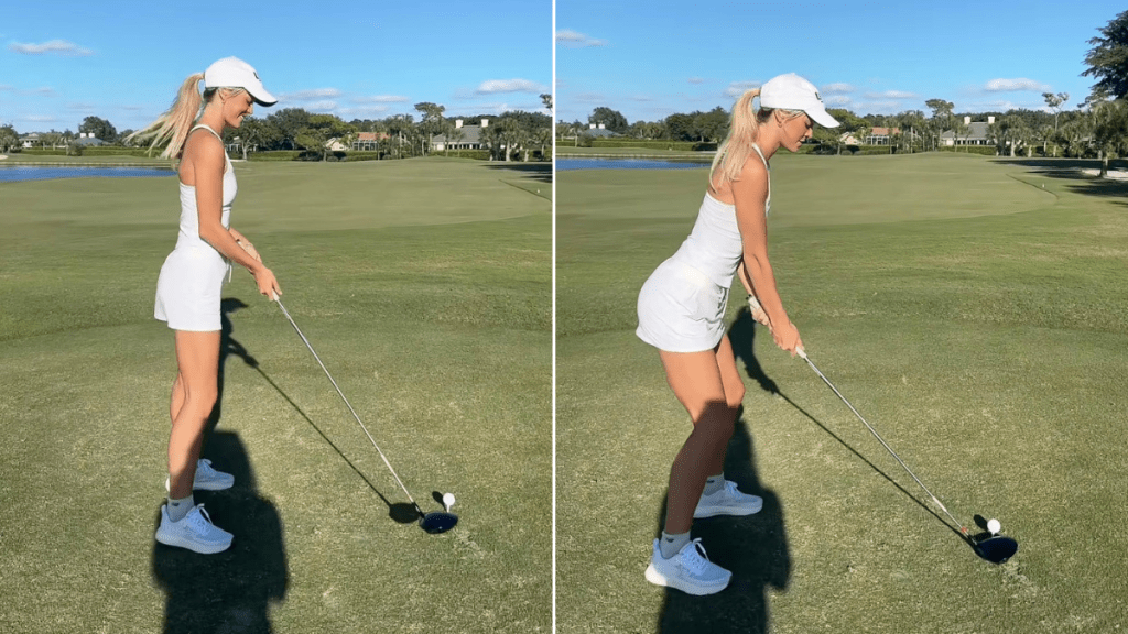 Livvy Dunne in Miniskirt & Tank Top Serves Peak Golfer Girl Look