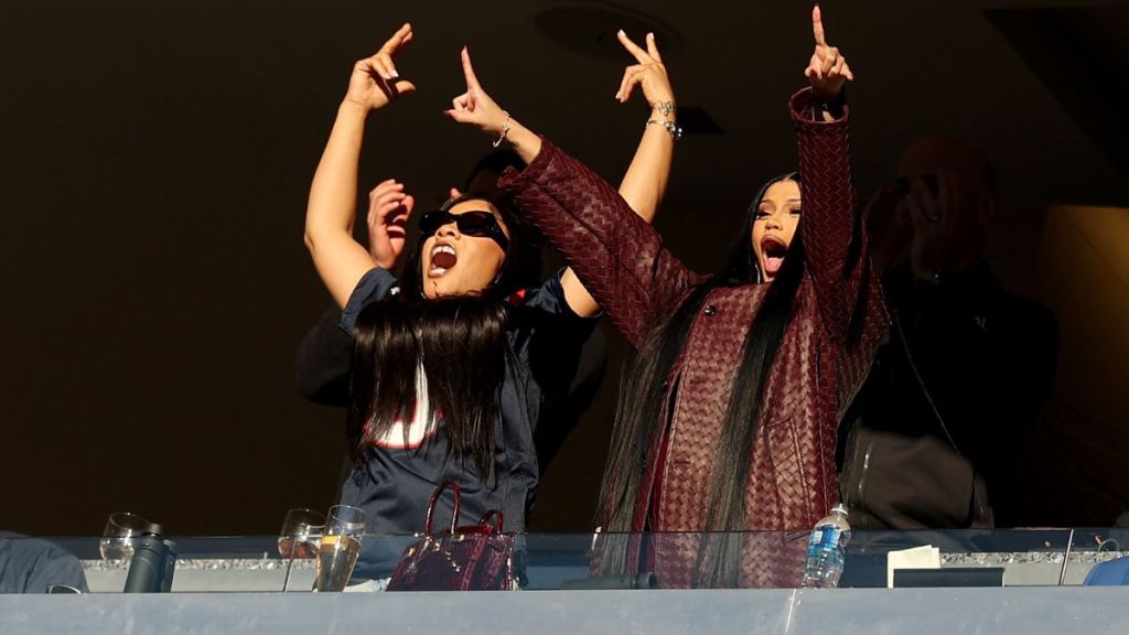Pregnant Cardi B Cheers on Boyfriend Stefon Diggs at Patriots Game