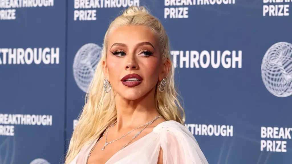 Christina Aguilera’s Bodysuit & Sheer Tights Are the Season's Look