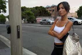 Bianca Censori's Sister Wears Micro Mini Shorts With Cami Top in Photos