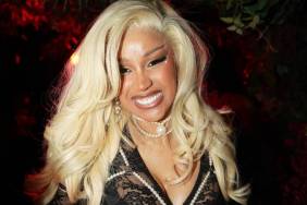 Cardi B’s Black Cutout Dress Distracts You From Christmas Decor