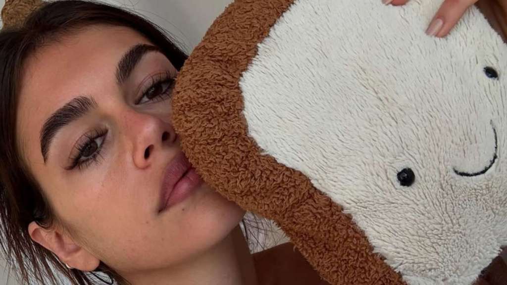 Kaia Gerber Flaunts Lingerie & Fishnets in W Mag Photos