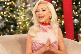 Christina Aguilera’s Risky Strapless Mini Shows Off Legs