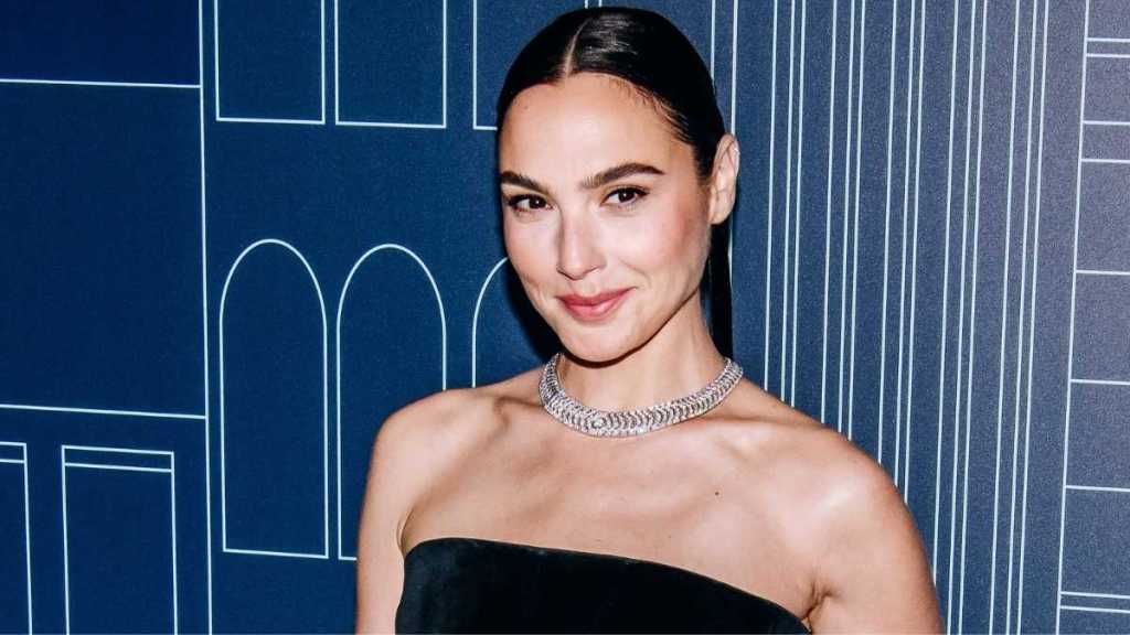 Gal Gadot Sitting in Strapless Dress Is Guaranteed to Distract You