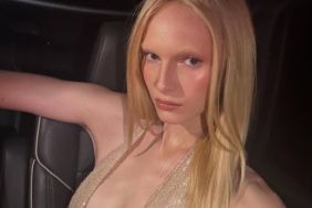 Alex Consani’s Fully Sheer Dress Photo Has a Cheeky Thong Reveal