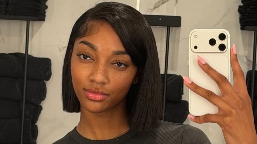 Angel Reese's Micro Shorts Are Too Tiny in Courtside Photos