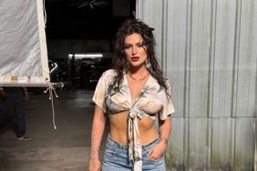 Bella Thorne Showcases Toned Midriff in Crop Top