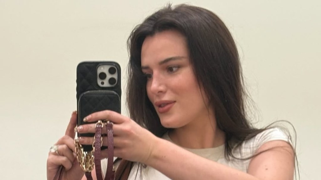 Bella Thorne's Selfie in Crop-Top Comes With Furry Twist