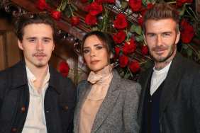 Brooklyn, Victoria and David Beckham