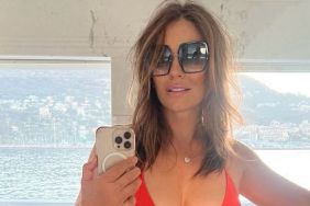 Elizabeth Hurley's Bikini Is Just Held Up By a Chain