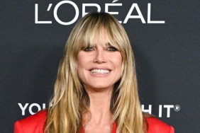 Heidi Klum’s Jaw-Dropping Red Lacy Tights Will Make You Stare