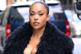 Jordyn Woods' Fur Look Comes With a Sheer Bra Surprise