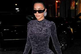 Kim Kardashian in Velvet Dress Is Your Holiday Gift