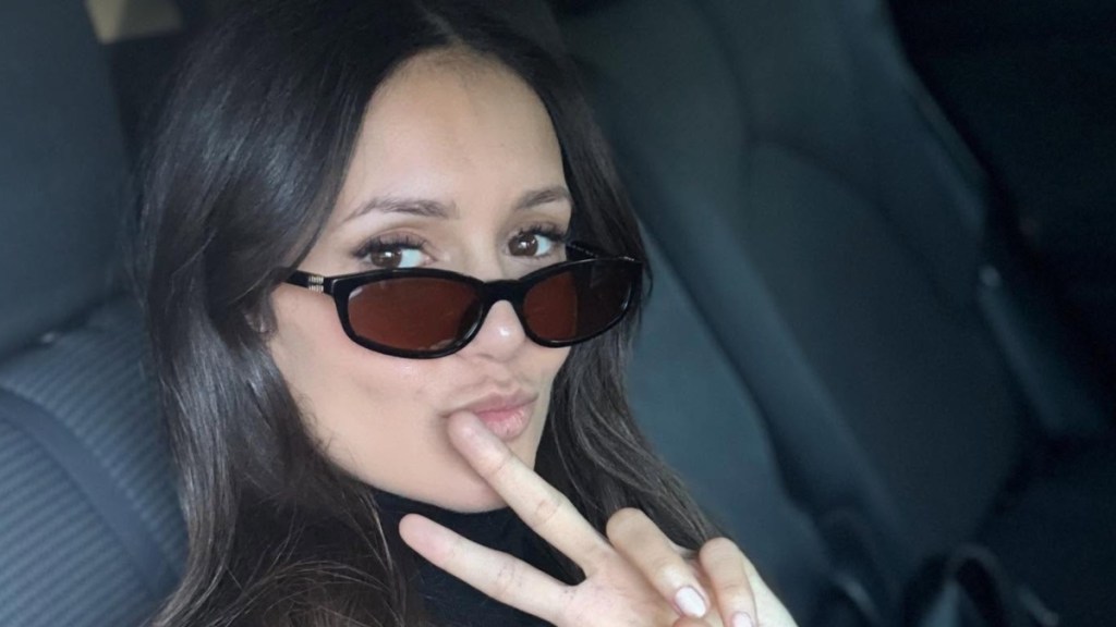 Nina Dobrev's Sparkly Miniskirt Is So Holiday-Coded