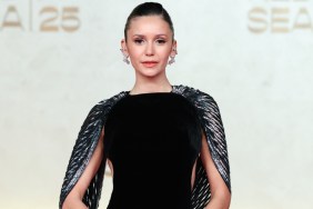 Nina Dobrev Is 'Fully Baked' in Backless Dress