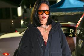 Rihanna’s Red Lip & Denim Top Look Is Effortlessly Fierce