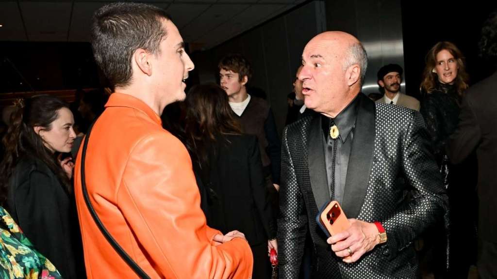 Timothée Chalamet and Kevin O'Leary