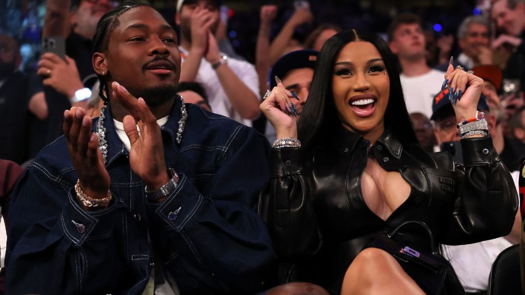 Cardi B & Stefon Diggs Try Family Yoga After Welcoming Baby