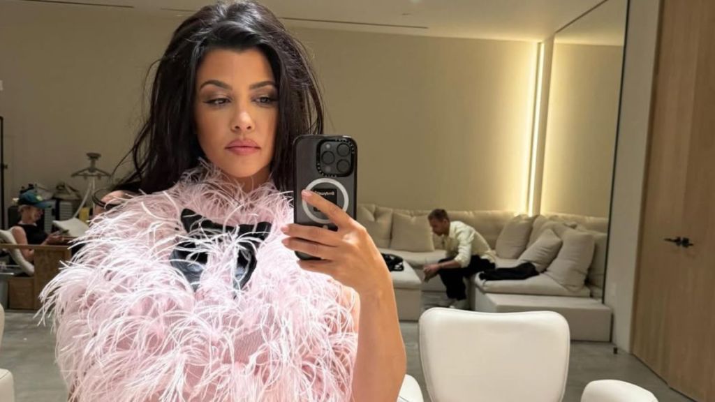 Kourtney Kardashian’s Tiny Minidress Is the Treat as She Cooks in Pics