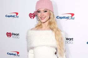 Zara Larsson's Strapless LBD Look Includes a Unique Headpiece
