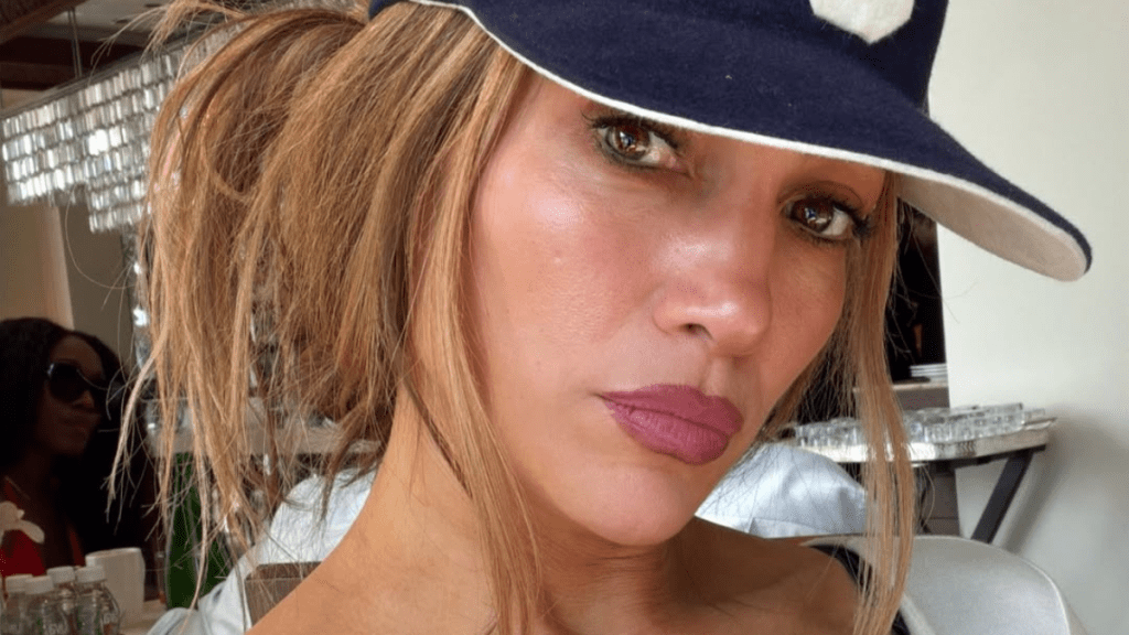 Jennifer Lopez in Bikini & Fishnet Stockings Sets the Stage Ablaze