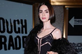 Lily Collins' Semi-Sheer Catsuit Look Is Internet Breaking