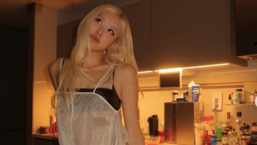 Blackpink's Rose Wears a Striking Sheer Dress for Christmas