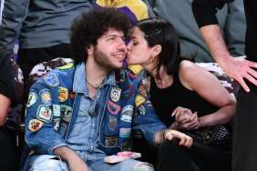 Benny Blanco & Wife Selena Gomez Are Loved-up at Lakers Game Date