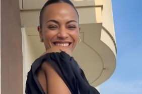 Zoe Saldana Looks 'Smoking Hot' in Sheer Black Top