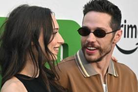 Pete Davidson Kisses Girlfriend Elsie Hewitt During Baby Shower
