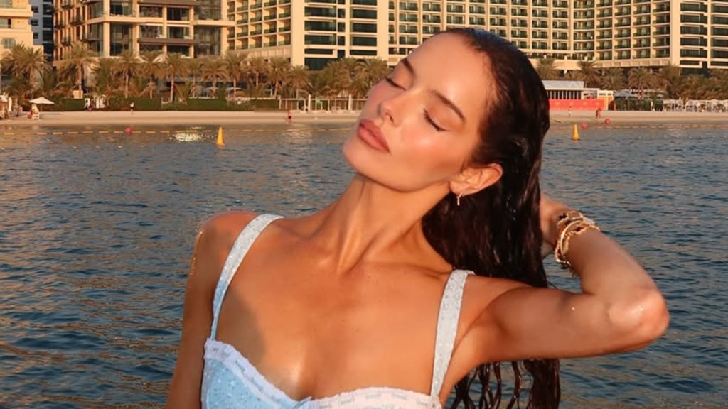 Maura Higgins Wearing White Bikini Has Fans Obsessed