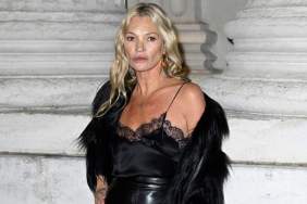 Kate Moss’ High Skirt Slit Steals the Spotlight at Paris Fashion Week