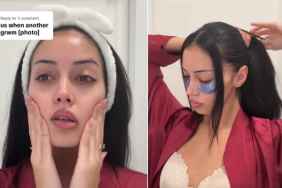 Cindy Kimberly Wears Just a Bra Under Her Robe in Glam Video