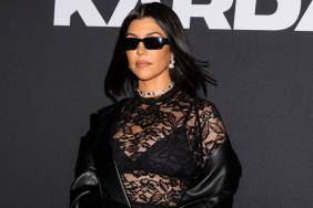 Kourtney Kardashian Stuns in Vintage Mugler with Chic Ponytail