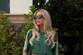 Alix Earle Poses in Tucked Top in Miami