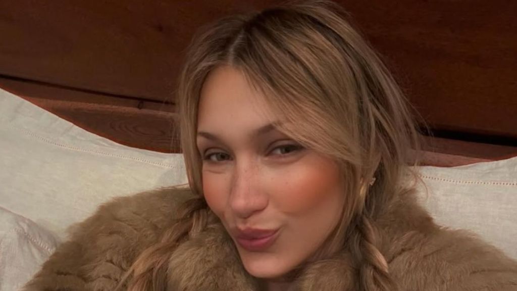 Bella Hadid's Cozy Selfie in Pigtails Is Everything