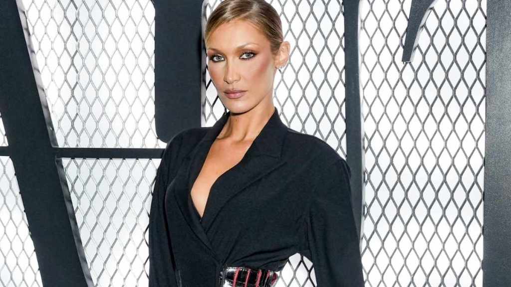 Bella Hadid Elevates Tiny Leather Miniskirt With Matching Top