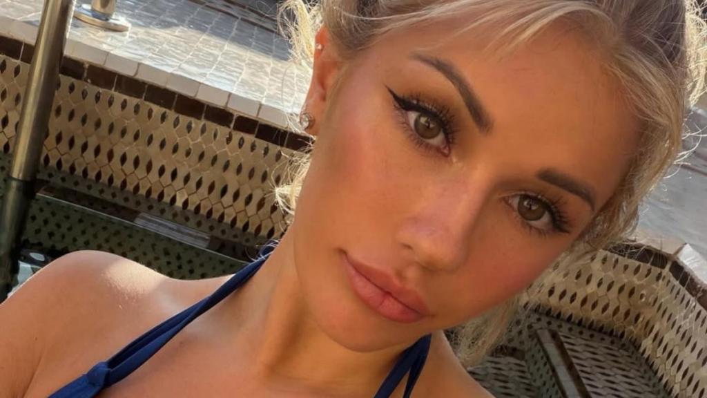 Breckie Hill Poses in Blue Bikini Set in Instagram Photo