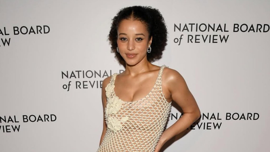 Chase Infiniti's Sheer Knit Dress Is As Bold As It Gets