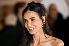 Demi Moore Modelling in Black Slip Dress Is Must See
