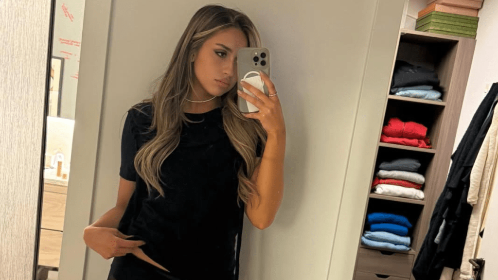 Tate McRae Brings the Heat in Bold String Bikini Look