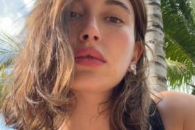 Hailey Bieber in Cutout Swimsuit Is a Stop-Scrolling Moment