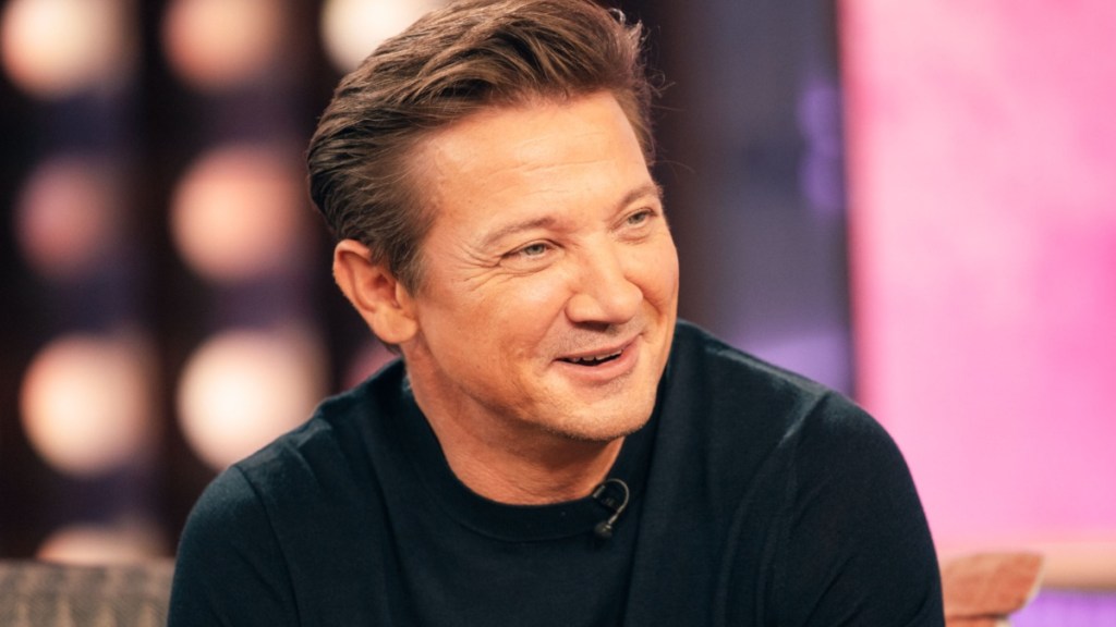 Jeremy Renner Is Back Riding a Snowmobile in New Video