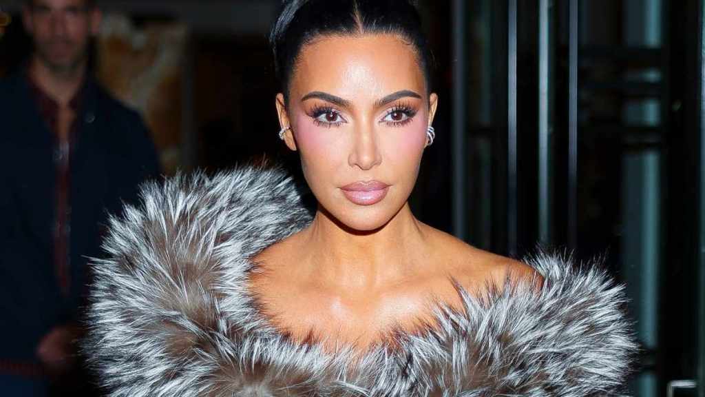 Kim Kardashian Models Lacy Lingerie for SKIMS