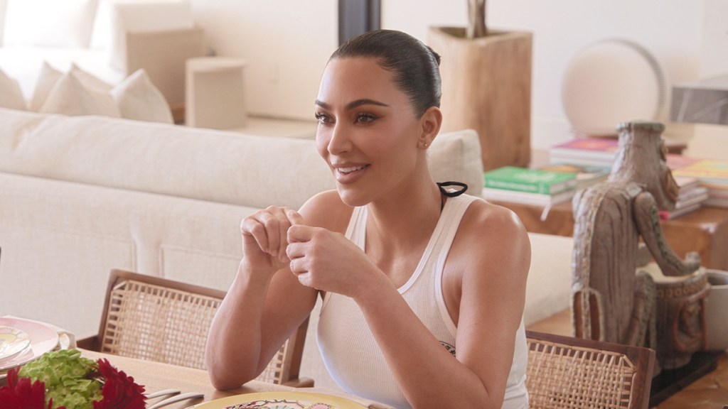 Kim Kardashian’s Baby Tee Says ‘You Wish’ in Skims Photo