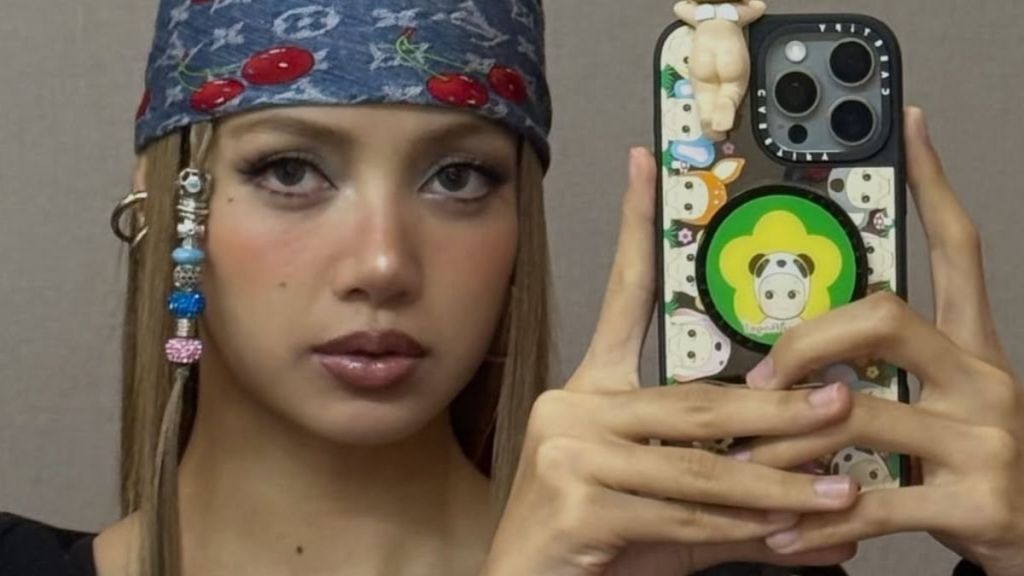 Lisa's Sheer Dress Exposes Her Pink Lingerie