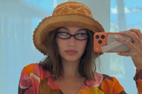 Hailey Bieber in Strappy Lingerie & Sheer Stockings Is Breathtaking