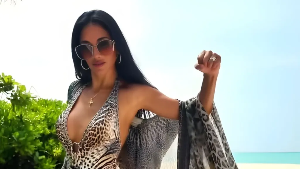 Nicole Scherzinger Turns Up the Heat in Backless Swimsuit