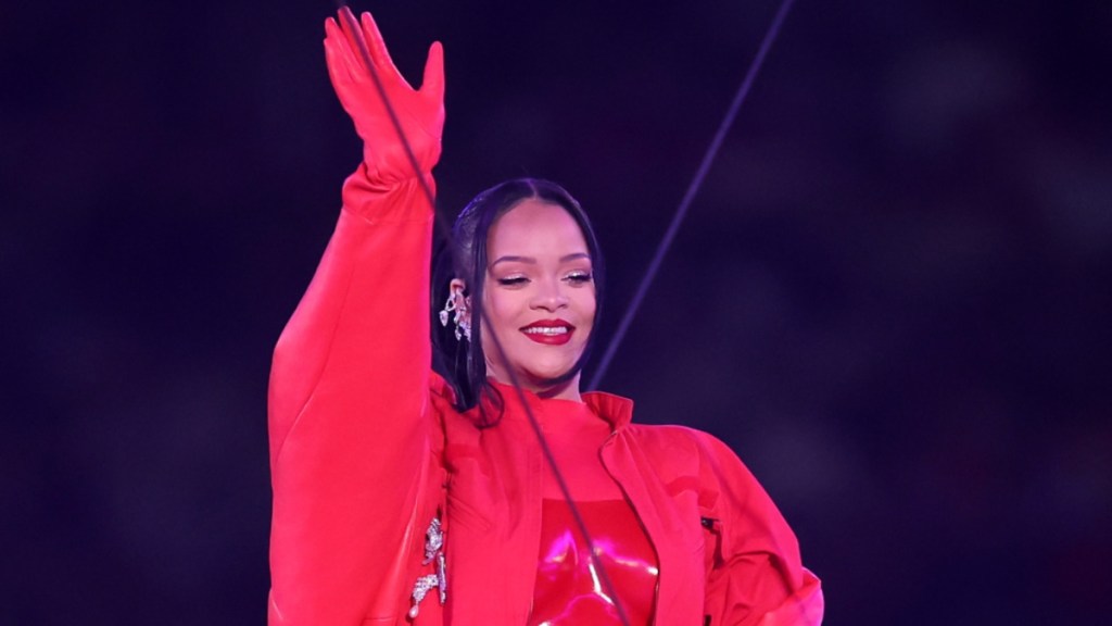 Rihanna Posing in Red Lacy Thong Has Fans Saying 'Have Mercy’