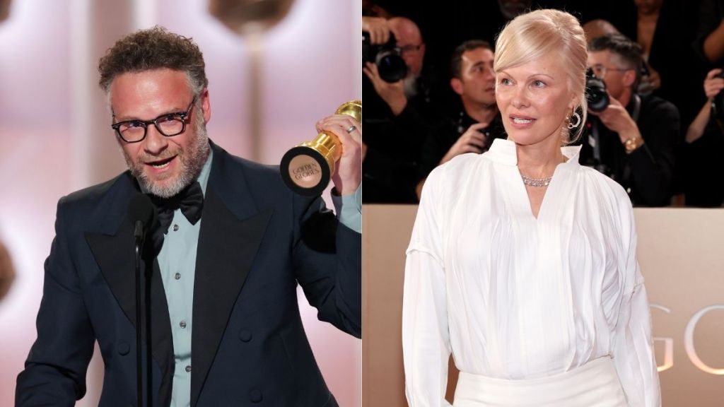 Seth Rogen Made Pamela Anderson Feel ‘Yucky’ at Golden Globes
